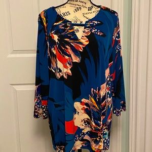 🎈Dana Buchman L Floral  Tunic
